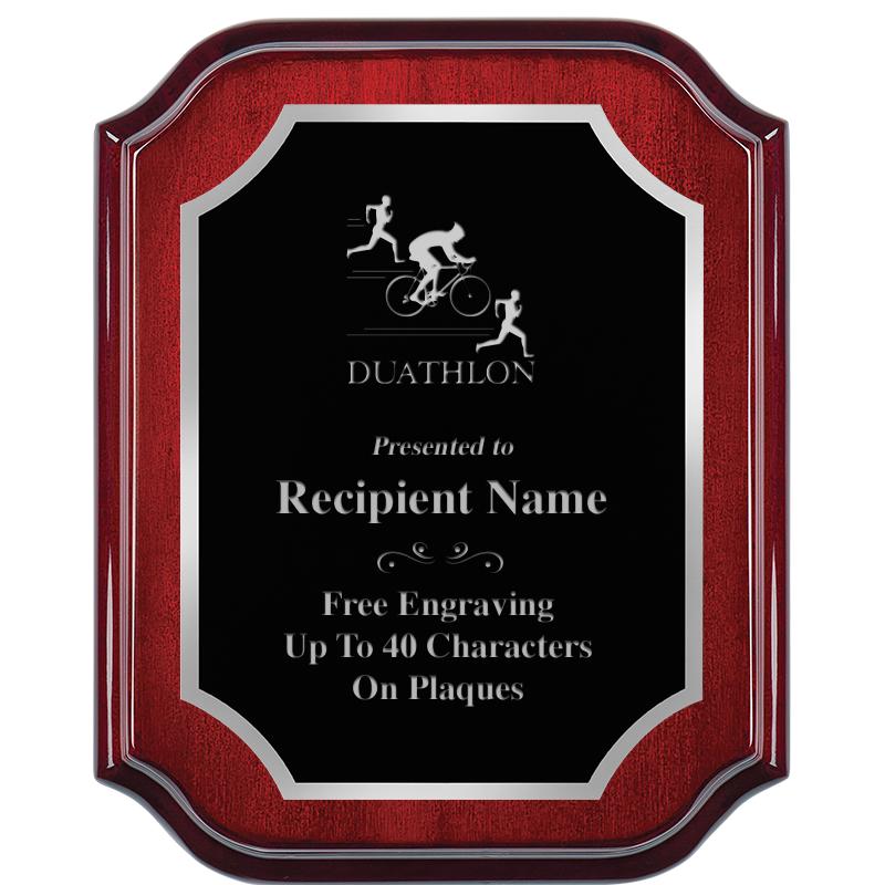 8X10 MAHOGANY LIFETIME SLV PLQ