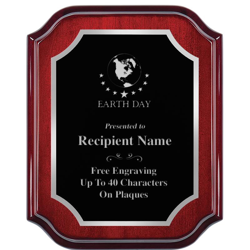 8X10 MAHOGANY LIFETIME SLV PLQ