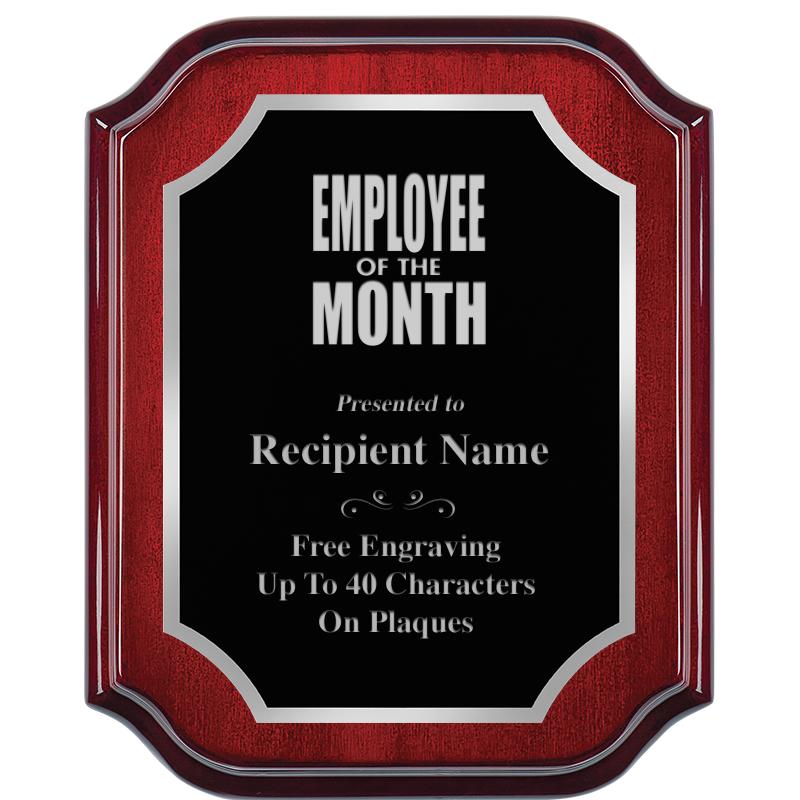 8X10 MAHOGANY LIFETIME SLV PLQ