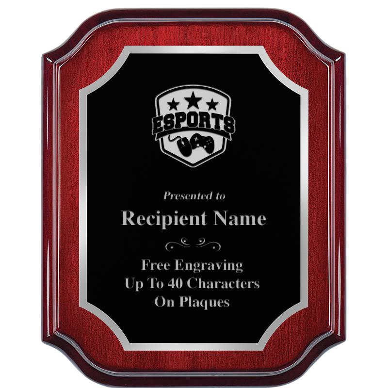 8X10 MAHOGANY LIFETIME SLV PLQ