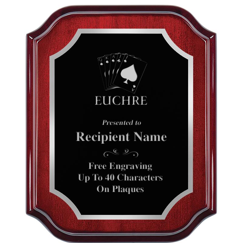 8X10 MAHOGANY LIFETIME SLV PLQ