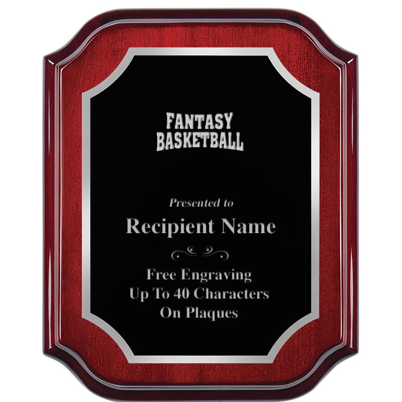 8X10 MAHOGANY LIFETIME SLV PLQ