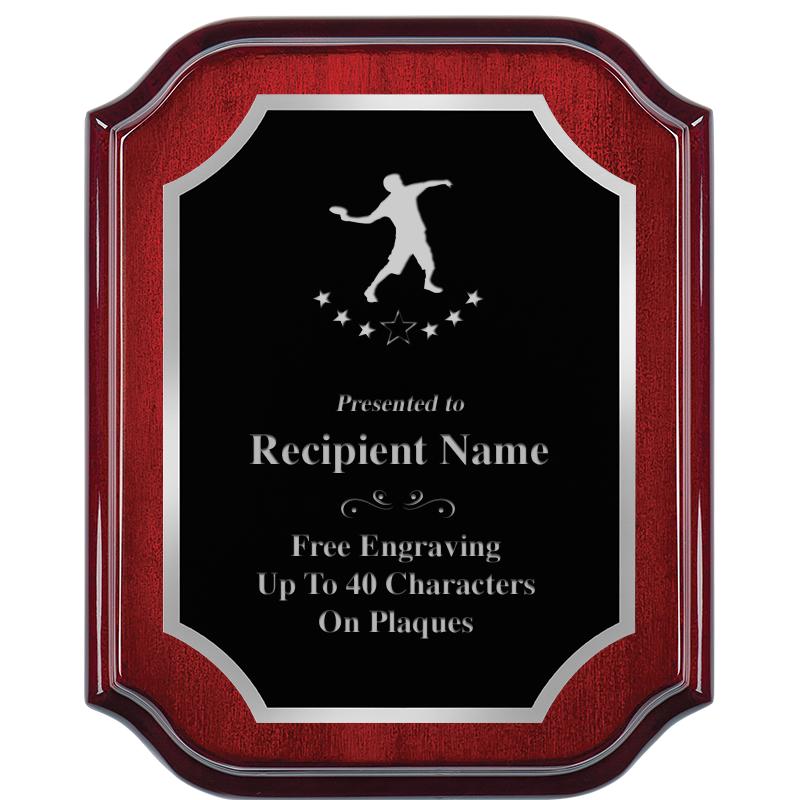 8X10 MAHOGANY LIFETIME SLV PLQ