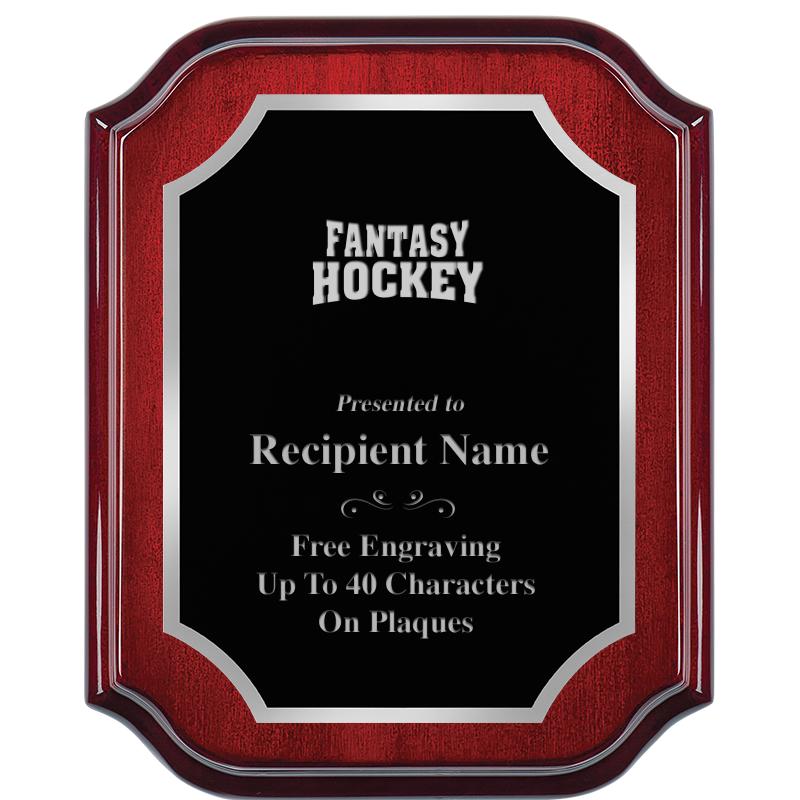 8X10 MAHOGANY LIFETIME SLV PLQ