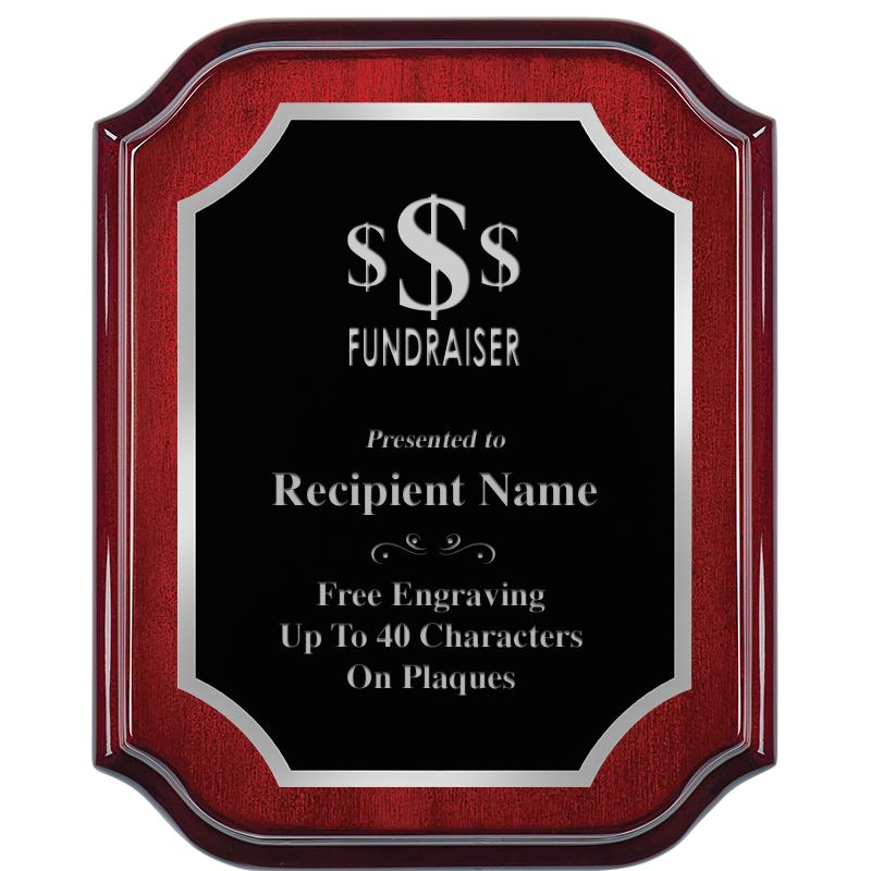 8X10 MAHOGANY LIFETIME SLV PLQ