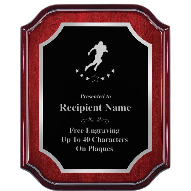 8X10 MAHOGANY LIFETIME SLV PLQ