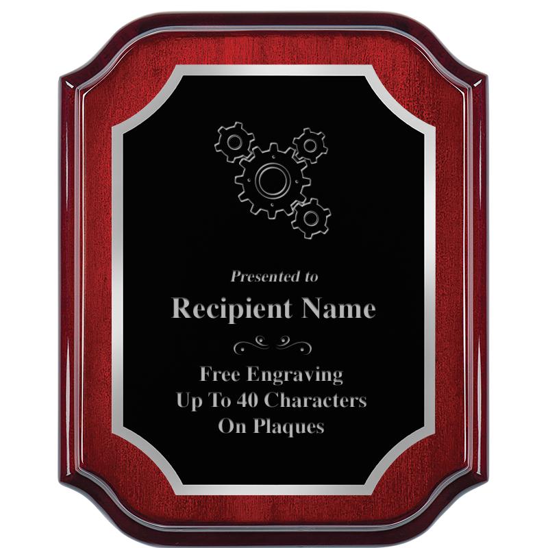 8X10 MAHOGANY LIFETIME SLV PLQ