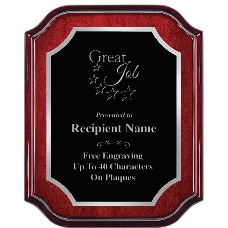 8X10 MAHOGANY LIFETIME SLV PLQ