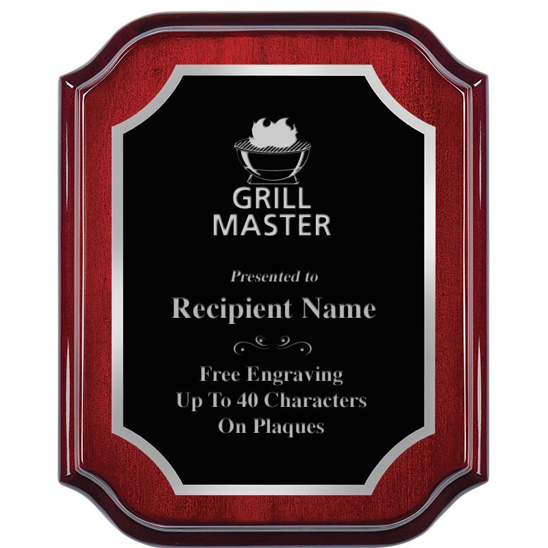 8X10 MAHOGANY LIFETIME SLV PLQ