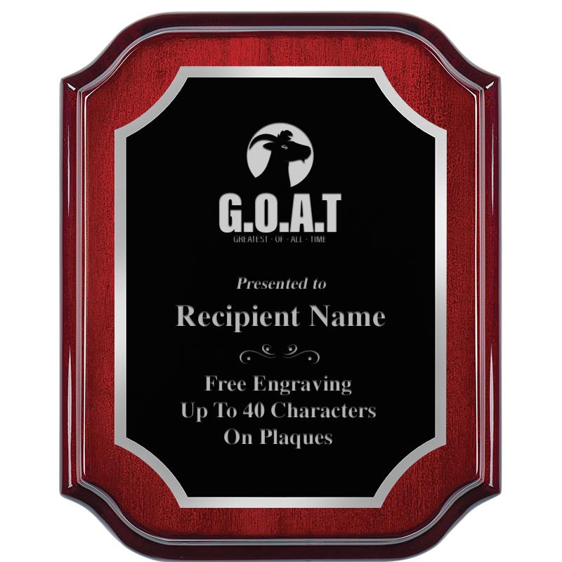 8X10 MAHOGANY LIFETIME SLV PLQ