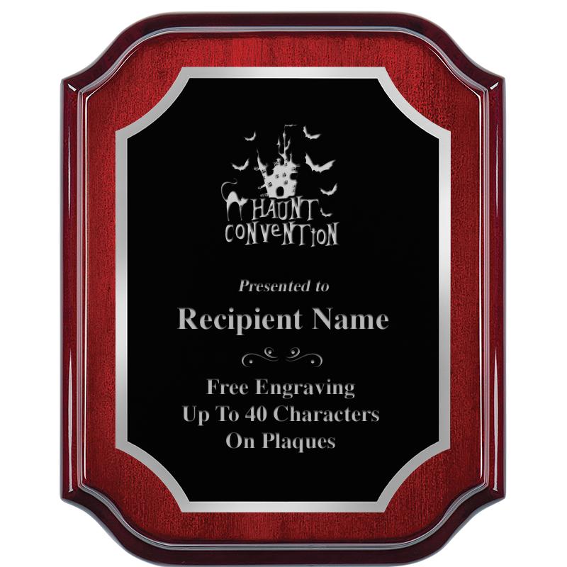 8X10 MAHOGANY LIFETIME SLV PLQ