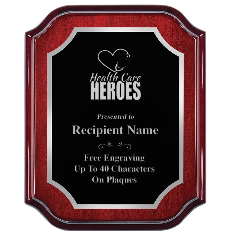 8X10 MAHOGANY LIFETIME SLV PLQ