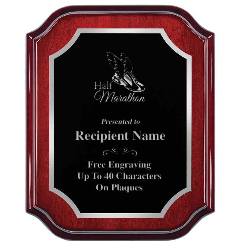 8X10 MAHOGANY LIFETIME SLV PLQ