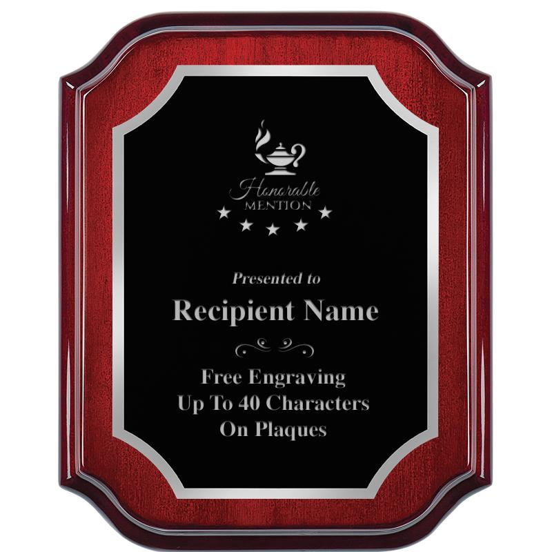 8X10 MAHOGANY LIFETIME SLV PLQ