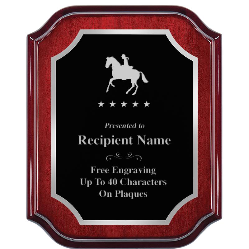 8X10 MAHOGANY LIFETIME SLV PLQ