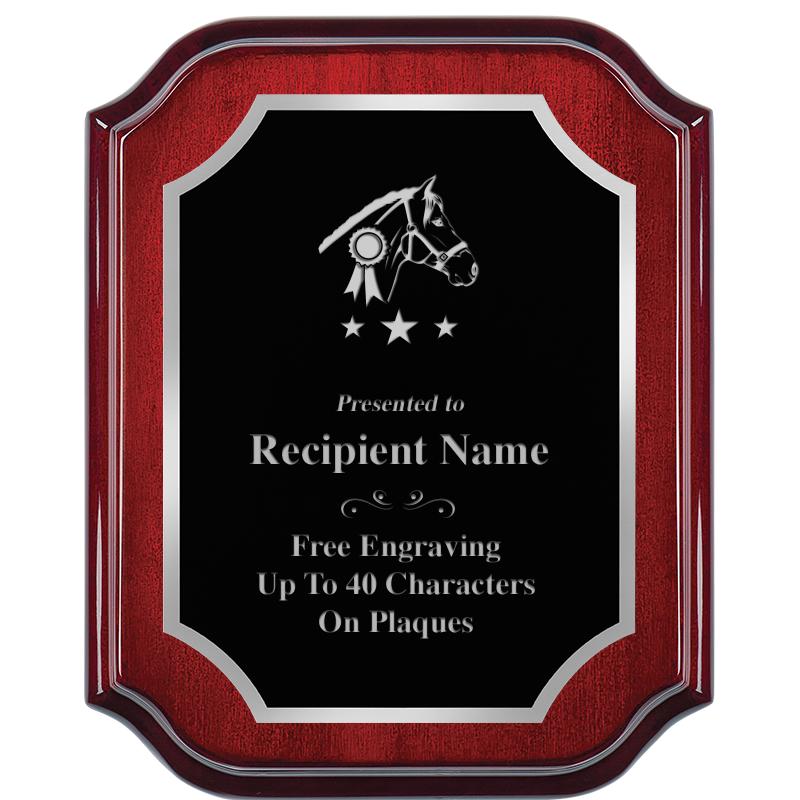 8X10 MAHOGANY LIFETIME SLV PLQ