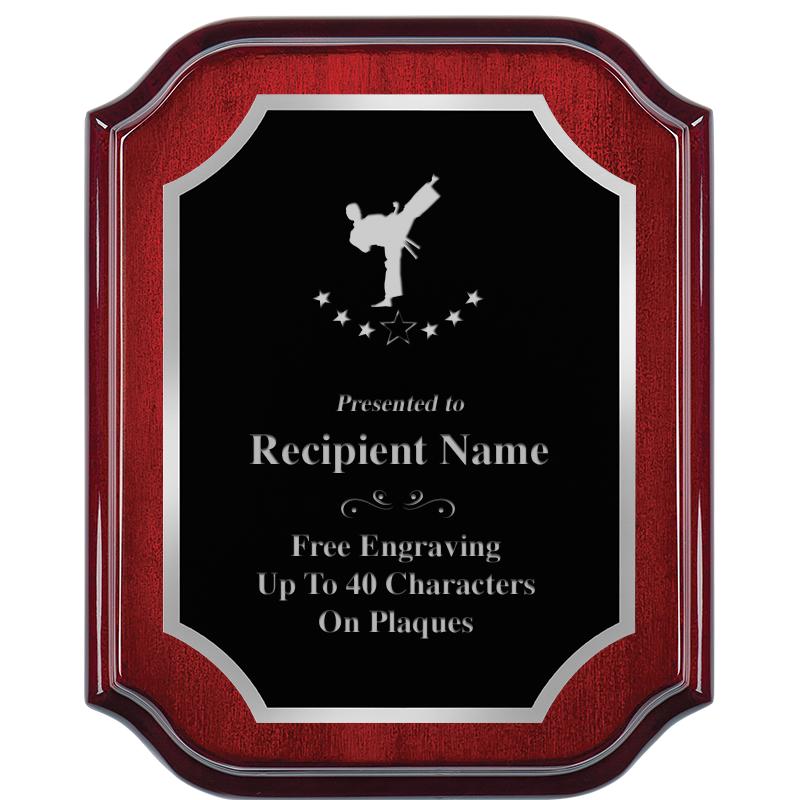 8X10 MAHOGANY LIFETIME SLV PLQ