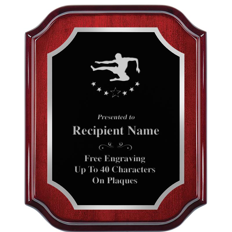 8X10 MAHOGANY LIFETIME SLV PLQ