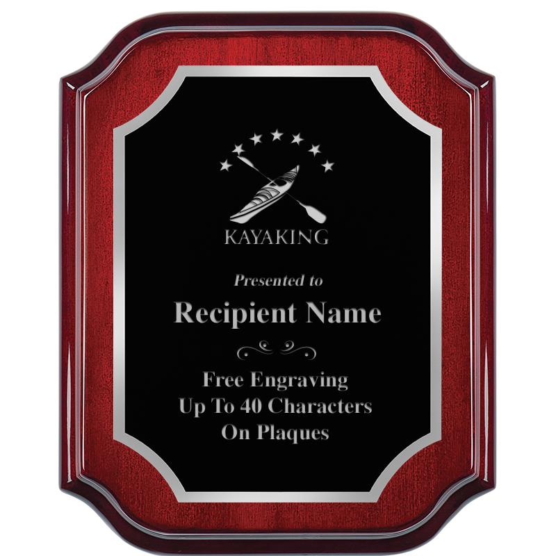 8X10 MAHOGANY LIFETIME SLV PLQ