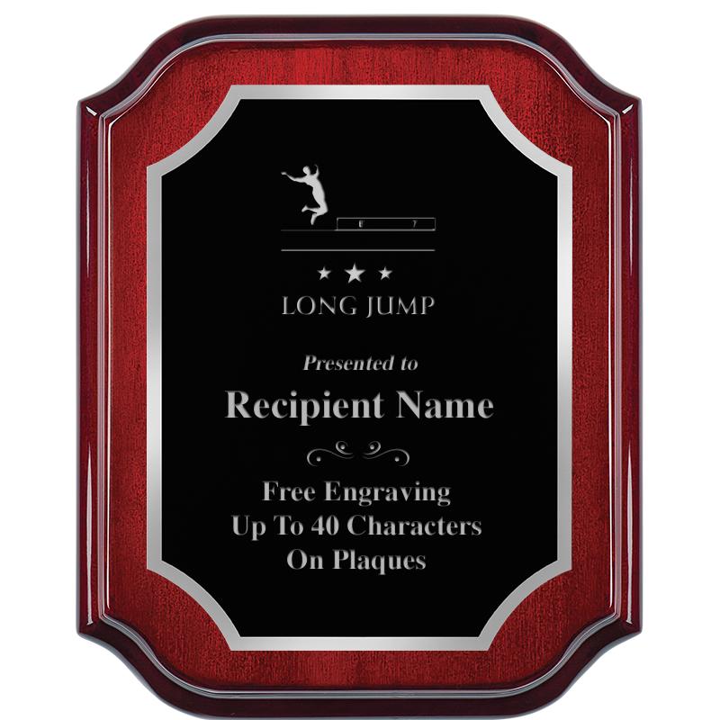 8X10 MAHOGANY LIFETIME SLV PLQ