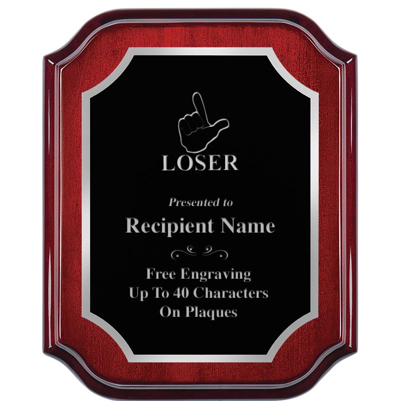 8X10 MAHOGANY LIFETIME SLV PLQ