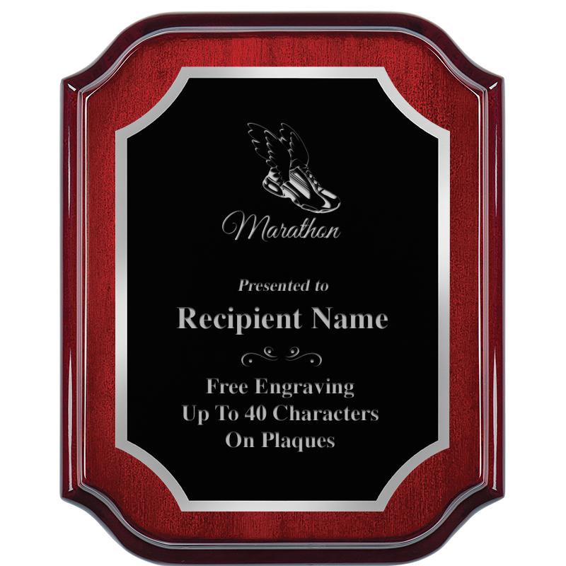 8X10 MAHOGANY LIFETIME SLV PLQ