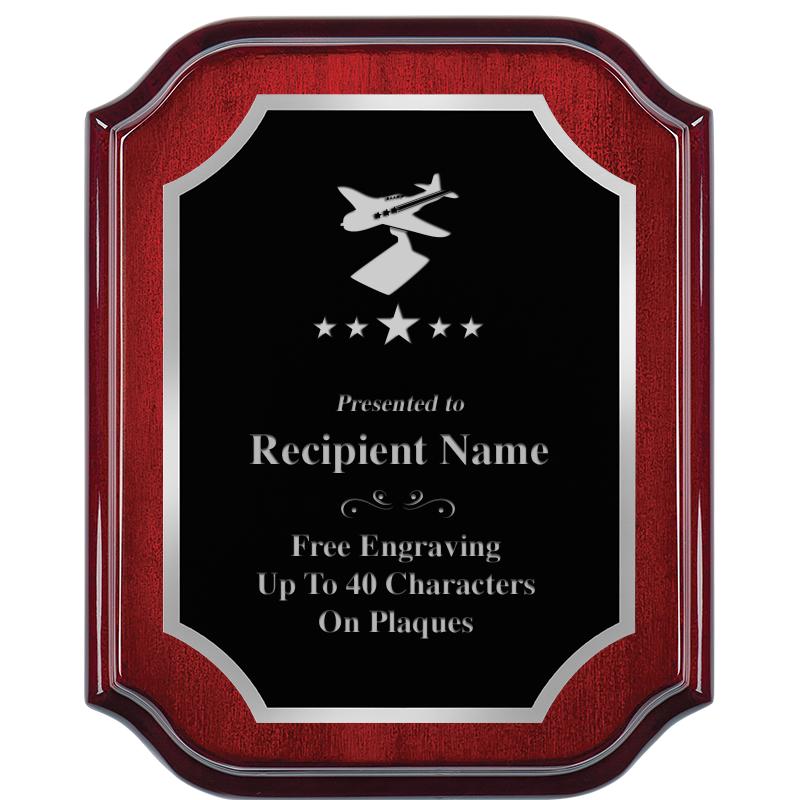 8X10 MAHOGANY LIFETIME SLV PLQ