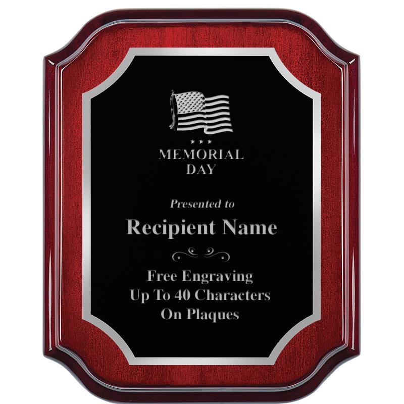 8X10 MAHOGANY LIFETIME SLV PLQ