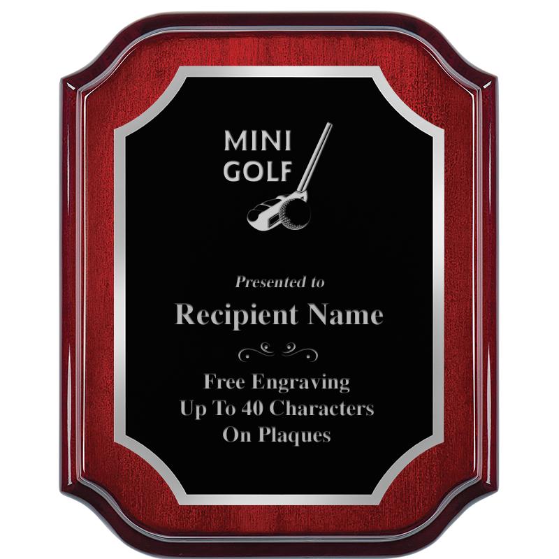 8X10 MAHOGANY LIFETIME SLV PLQ