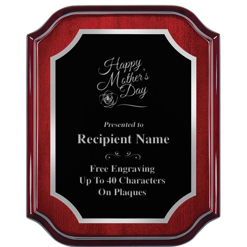 8X10 MAHOGANY LIFETIME SLV PLQ