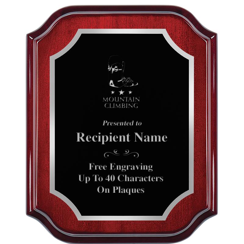 8X10 MAHOGANY LIFETIME SLV PLQ