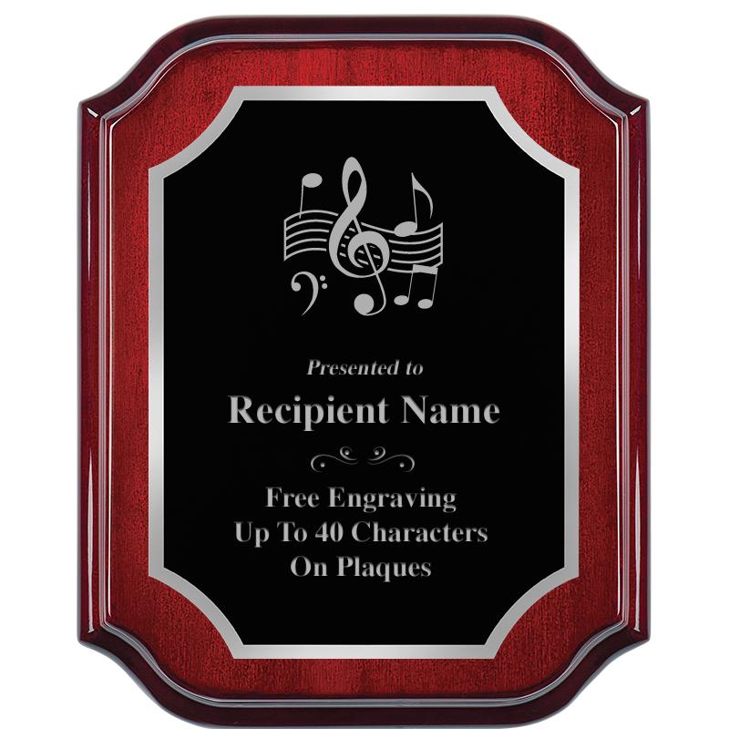 8X10 MAHOGANY LIFETIME SLV PLQ