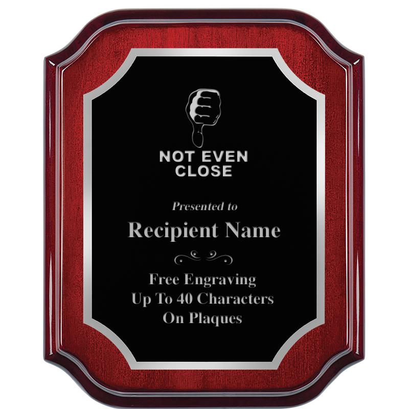 8X10 MAHOGANY LIFETIME SLV PLQ