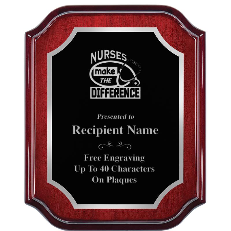 8X10 MAHOGANY LIFETIME SLV PLQ