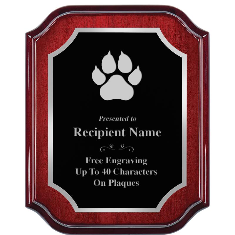 8X10 MAHOGANY LIFETIME SLV PLQ