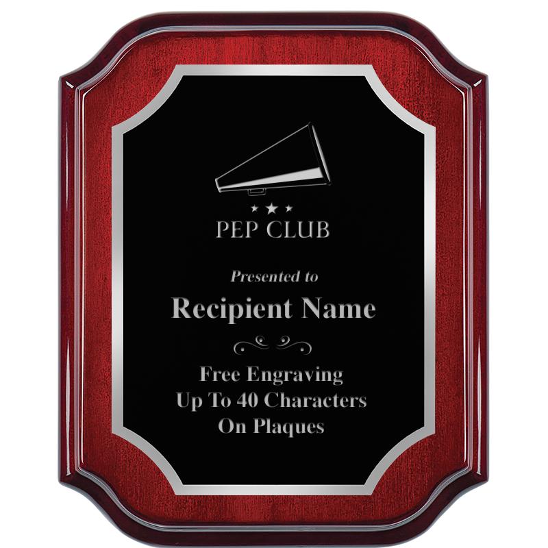 8X10 MAHOGANY LIFETIME SLV PLQ