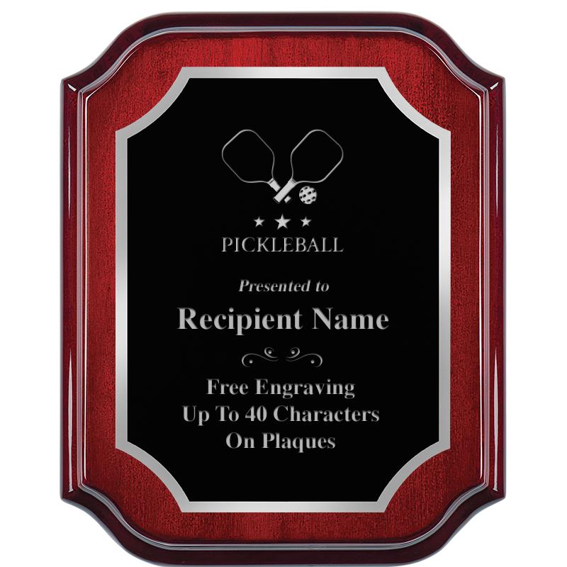 8X10 MAHOGANY LIFETIME SLV PLQ