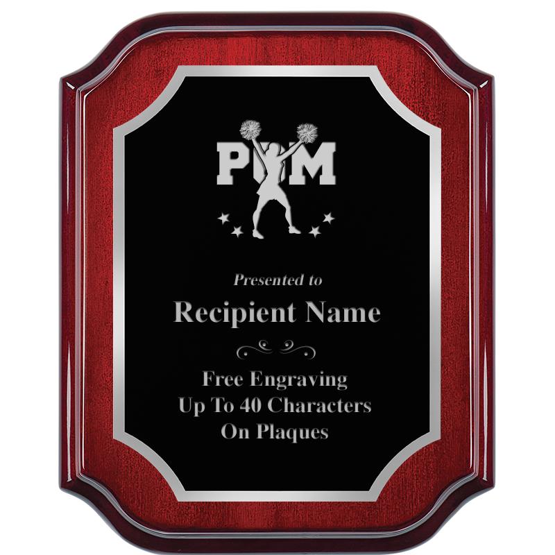 8X10 MAHOGANY LIFETIME SLV PLQ