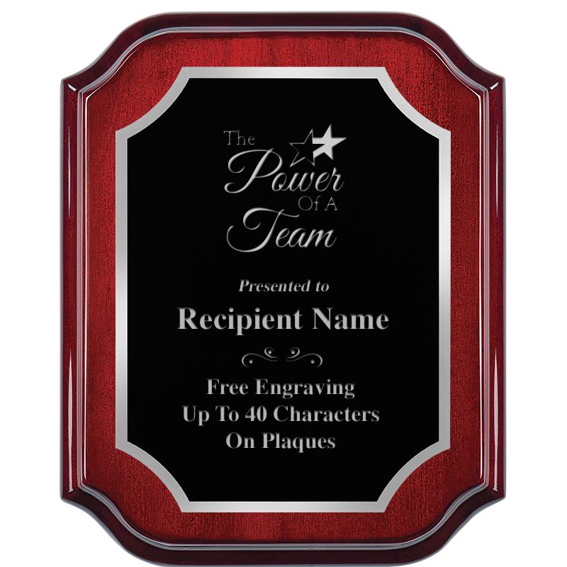 8X10 MAHOGANY LIFETIME SLV PLQ