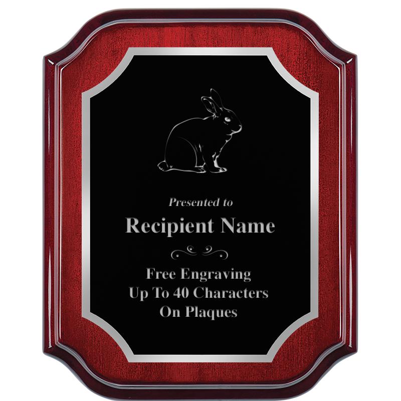 8X10 MAHOGANY LIFETIME SLV PLQ