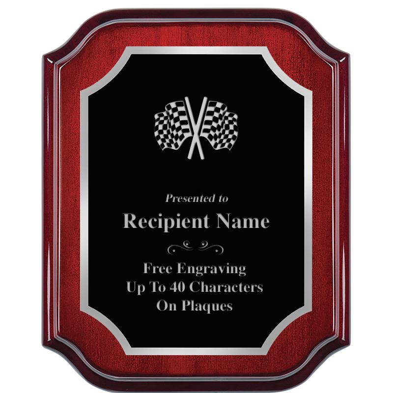 8X10 MAHOGANY LIFETIME SLV PLQ