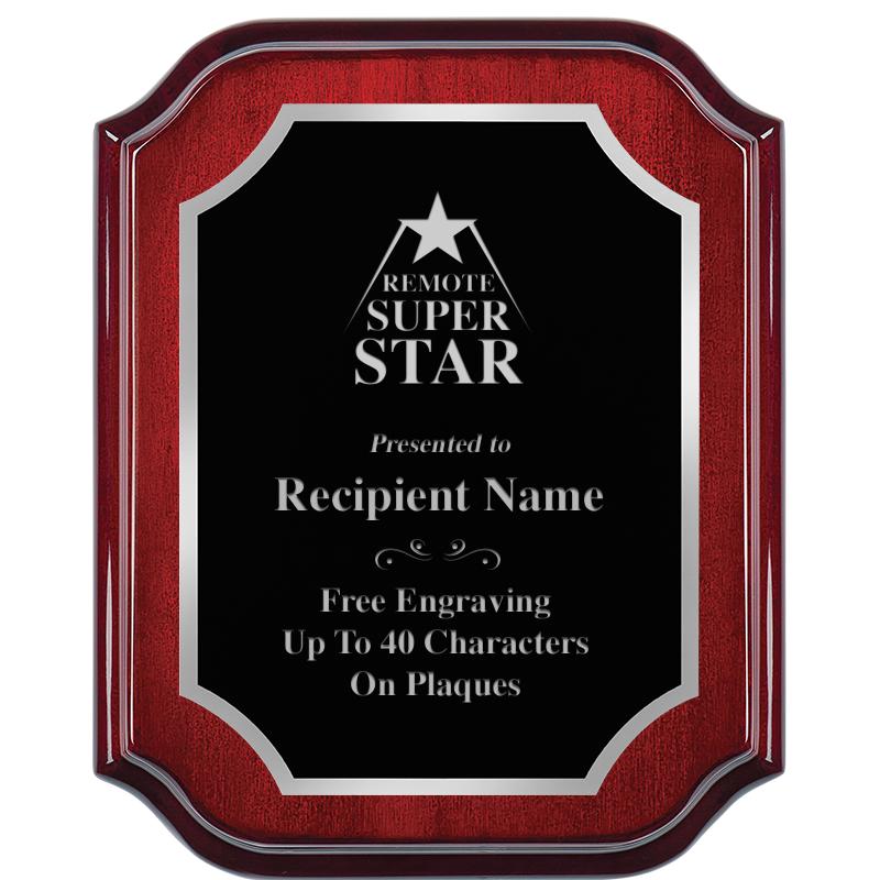 8X10 MAHOGANY LIFETIME SLV PLQ