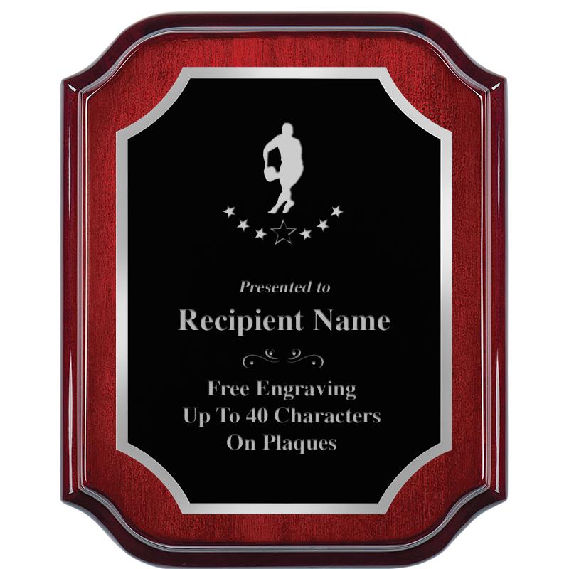 8X10 MAHOGANY LIFETIME SLV PLQ