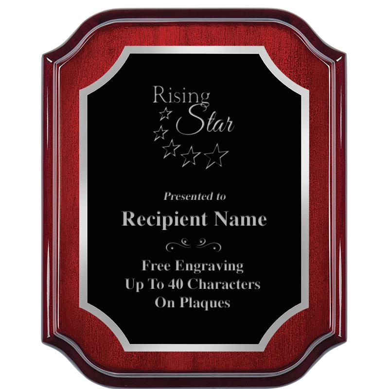 8X10 MAHOGANY LIFETIME SLV PLQ