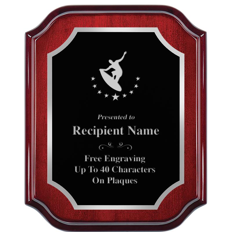 8X10 MAHOGANY LIFETIME SLV PLQ