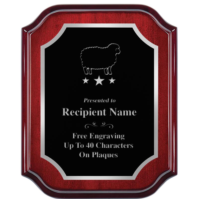 8X10 MAHOGANY LIFETIME SLV PLQ