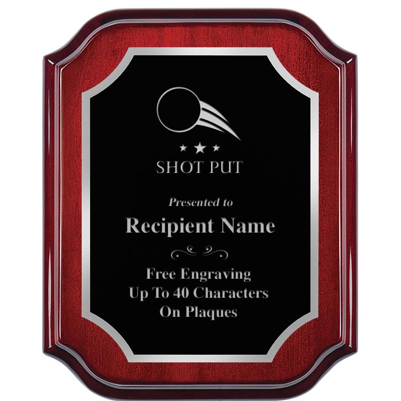 8X10 MAHOGANY LIFETIME SLV PLQ