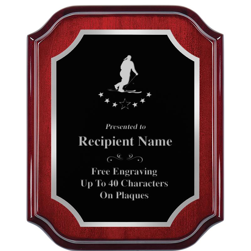 8X10 MAHOGANY LIFETIME SLV PLQ