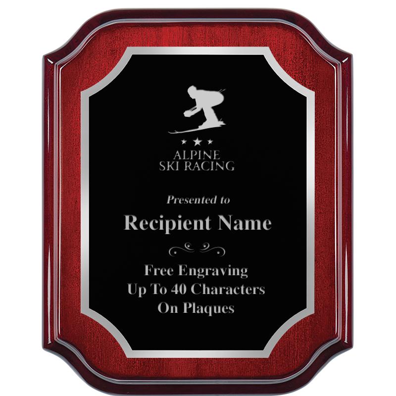 8X10 MAHOGANY LIFETIME SLV PLQ