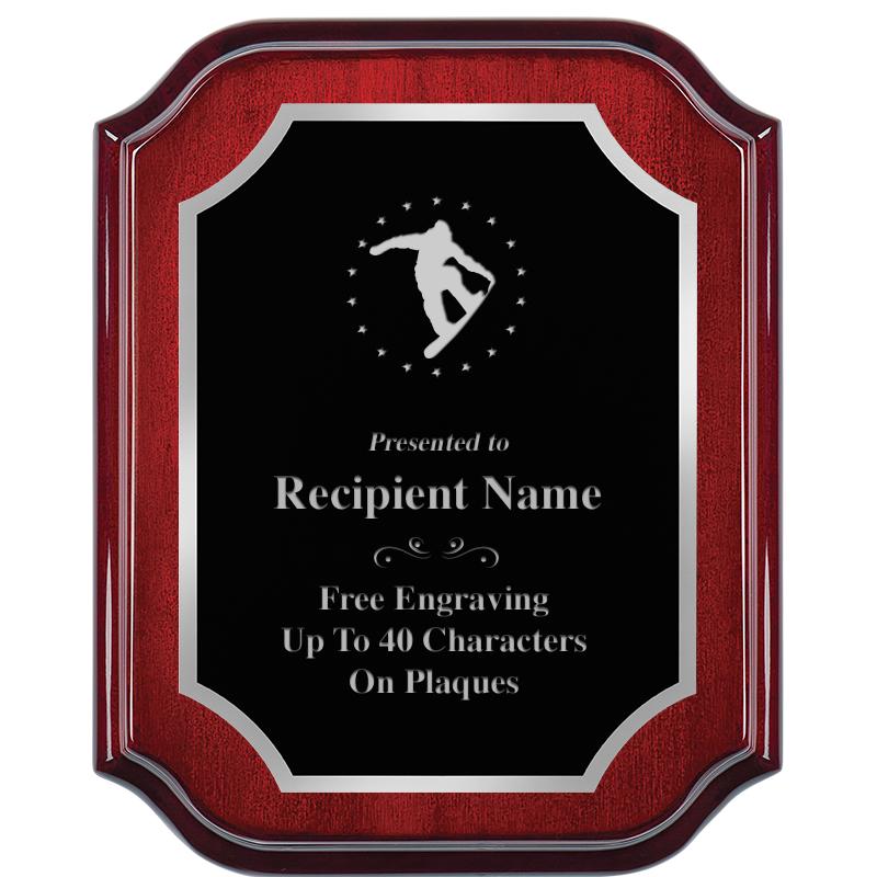 8X10 MAHOGANY LIFETIME SLV PLQ